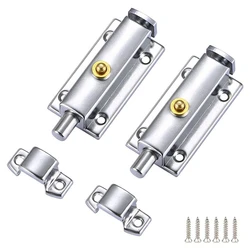 Verrou à glissière en acier inoxydable pour porte intérieure, 10 pièces, 3 pouces, pour camping car, toilettes, salle de bain, hangar 
