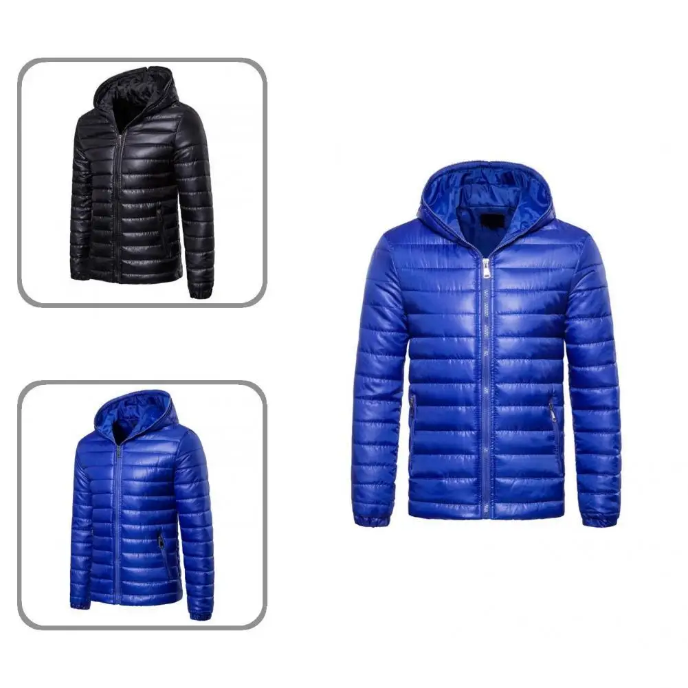 Men Jacket Zipper Men Down Coat Zip Up Thermal Great Wear Resistant Hoodie Jacket куртка зимняя мужская пуховик мужской