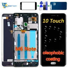 Для Meizu M6 Note 5,5 дюймов кодирующий преобразователь сенсорного экрана в сборе 1920*1080 ЖК-дисплей рамка с 10 точечным сенсорным олеофобным покрытием
