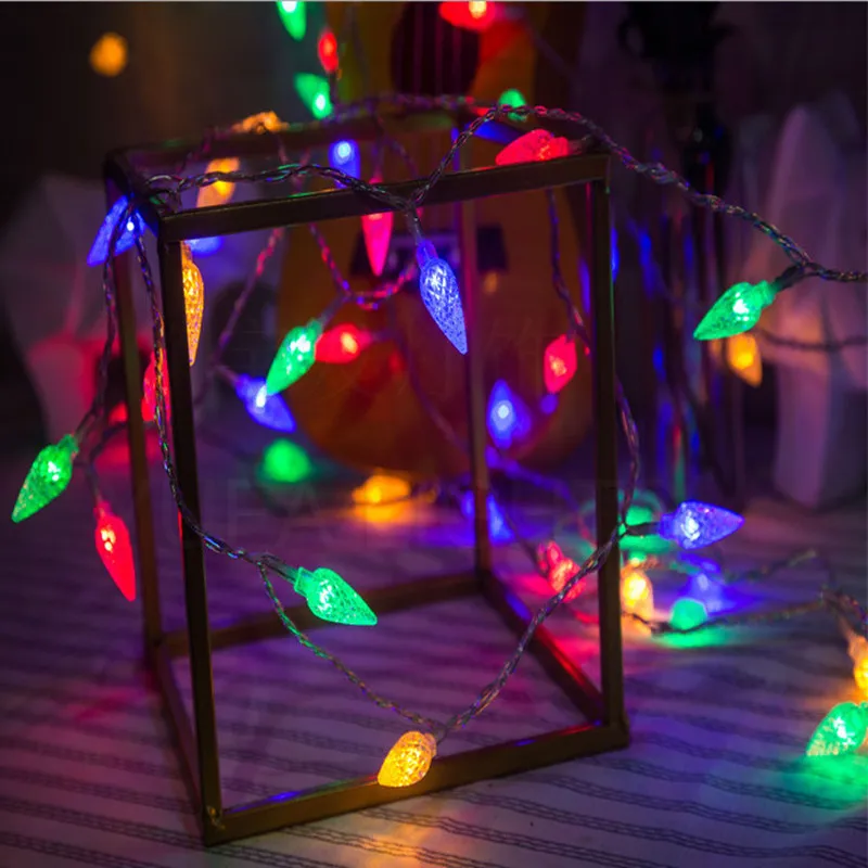 10/20/30/50/100M Strawberry Style C6 LED String Light Garland Christmas Fairy Lamp Party New