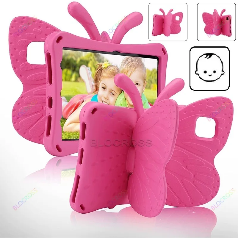 Per Samsung Galaxy Tab A7 Lite 2021 Cartone Animato Per Bambini 3D Custodia A Farfalla A7 Lite Sm-T220 T225 Custodia Carina Stand Leggero Eva Robusto