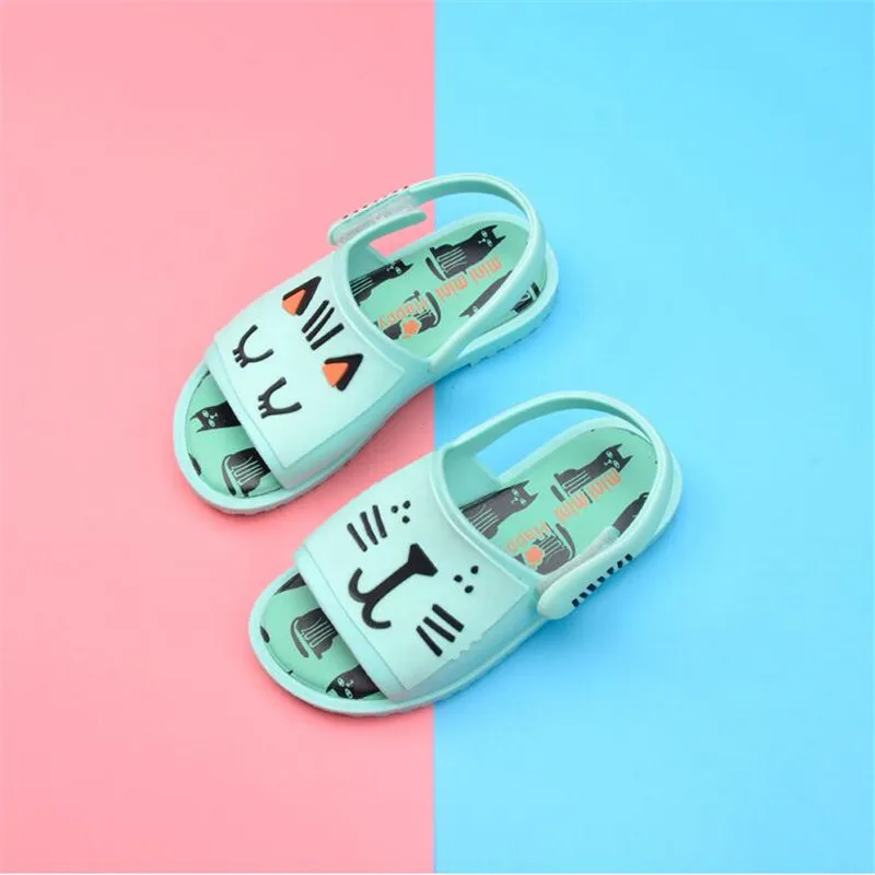 Mini Melissa/Новинка года; сандалии для мальчиков и девочек; детские сандалии с изображением животных; детская обувь; милые сандалии Melissa