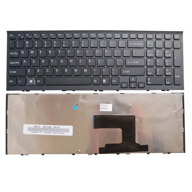 Teclado de Laptop dos Eua para Dispositivos Sony com Três Parafusos Novo Teclado de substituição - Imagem 2