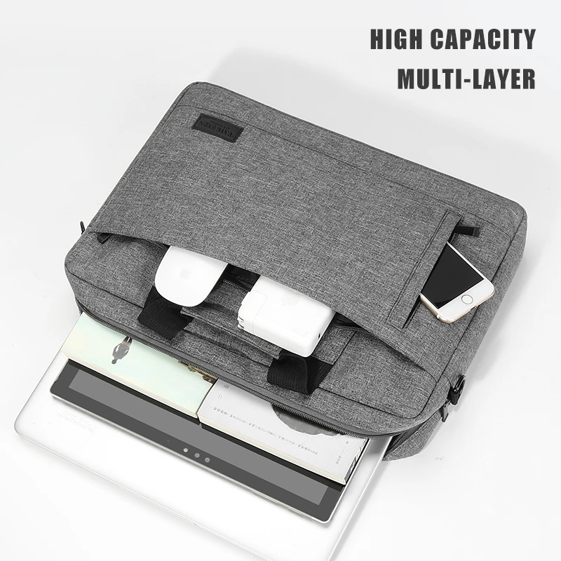 Laptop Bolsa Sleeve Case Bolsa de Ombro Bolsa para Notebook Pastas para Macbook Air Pro hp Huawei Asus Dell 13 em 14 em 15 em 156 em 17 em - Imagem 6