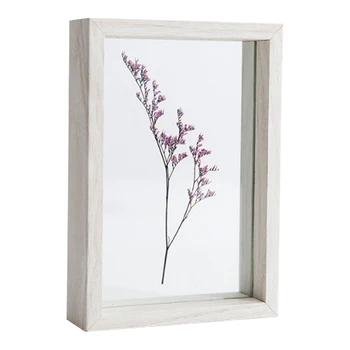

NEW-Modern Simple Wooden Plastic Photo Frame Bedside Table Art Decoration Home Decoration (Internal Plant Random)