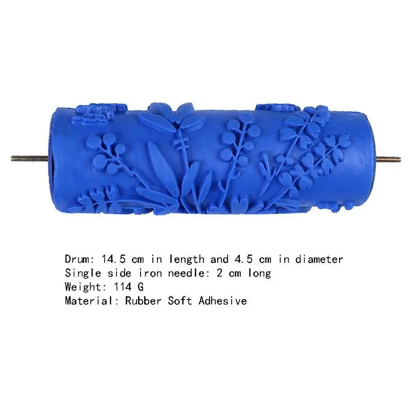 Printing Pattern Rubber Roller for Wall Decoration Paint Wall Embossing Roller Practical Operation Simple Conveninently