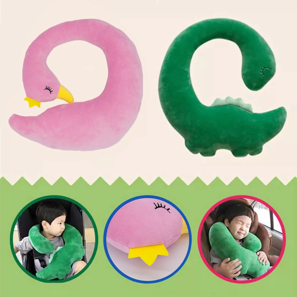 Baby Kid Travel Unicorn Pillow Children Head Neck Support Protect Car Seat Belt Pillow Shoulder Safety Strap Cute Animal Cushion 4