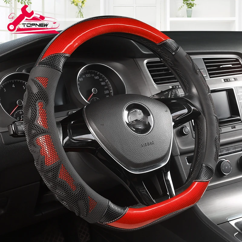 Car Steering Wheel Cover Microfiber Leather Universal for Qashqai J11