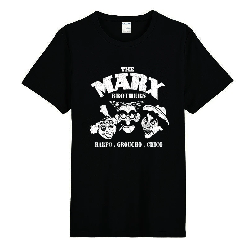 

Personality Casual Tshirt The Marx Brothers Fan Harpo Grouchom Chico Printed T Shirt Men 2020 Causal Cool Funny T-Shirt Men