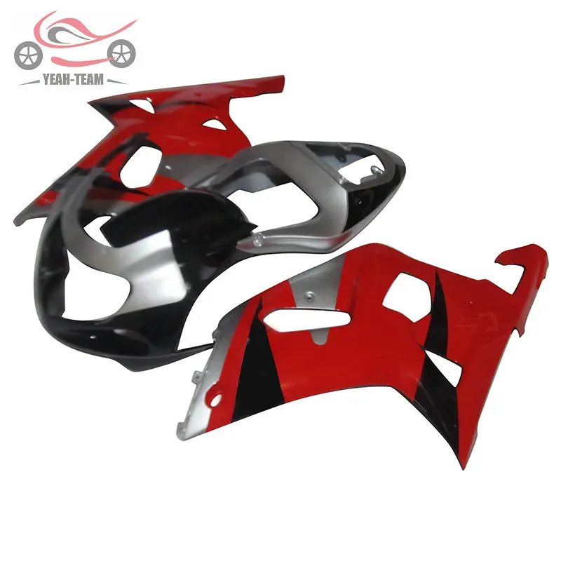 Набор обтекателей на заказ для Suzuki K1 GSX R750 2001 2002 2003 GSXR600 01-03 GSXR 600 750 ABS пластик красный Серебряный набор обтекателей