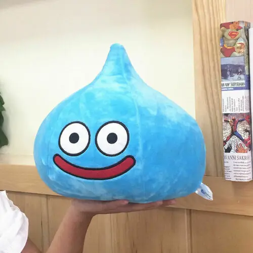 Новинка Dragon Quest 25 см плюшевая игрушка слайм с улыбкой голубая оранжевая желтая