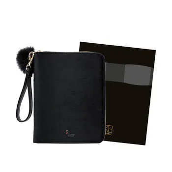 

Cool Black Swan Theme Soft Cover Zipper Bag Style A6 Journal Set DIY Undated Monthly Daily Planner 128 Sheets