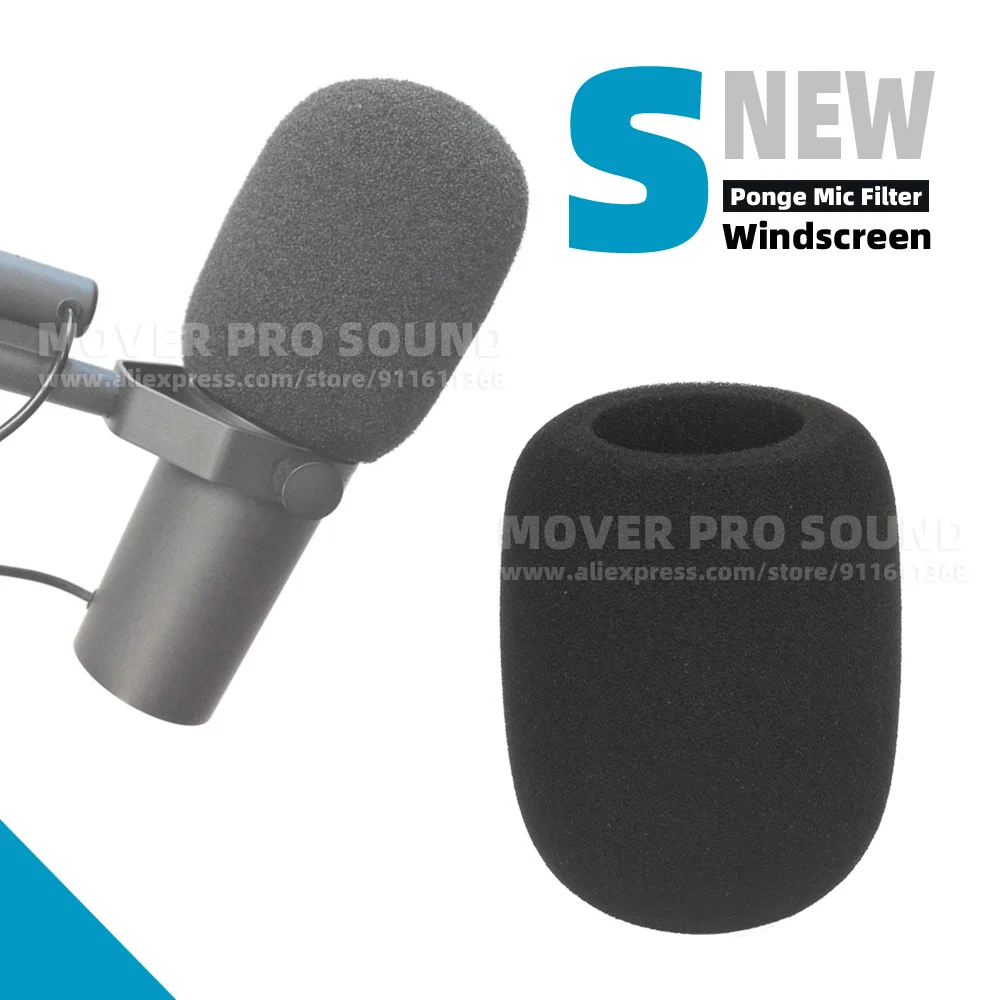 

For SHURE SM7B SM 7B SM7 7 B Windshield Screen Microphone Anti Pop Filter Windscreen Dustproof Sponge Mic Windproof Foam Cover