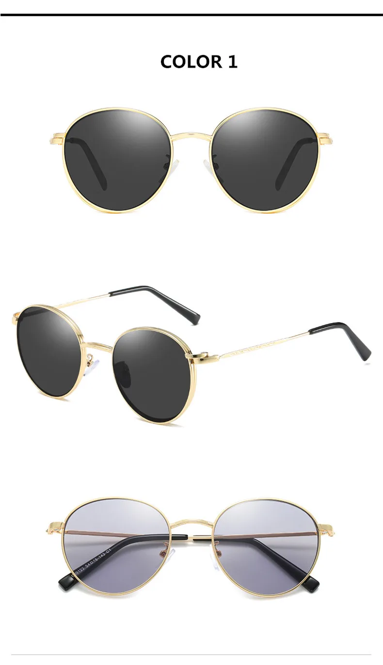 VWKTUUN, солнцезащитные очки для женщин, круглые скрепки, магнитные солнцезащитные очки, магнитные, на застежке, солнцезащитные очки для женщин, сплав, оправа, двойные линзы, солнцезащитные очки
