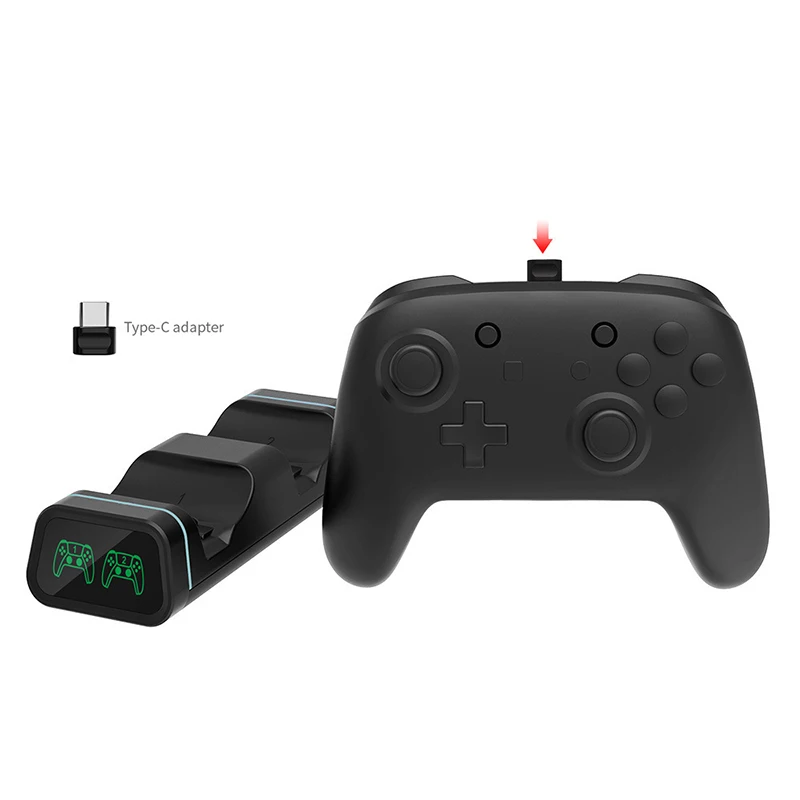 

Dual Charging Station Handle Controller Charging Dock for PS5 Xbox Series S/X Nintendo Switch Pro Google Gamepad Charger Stand