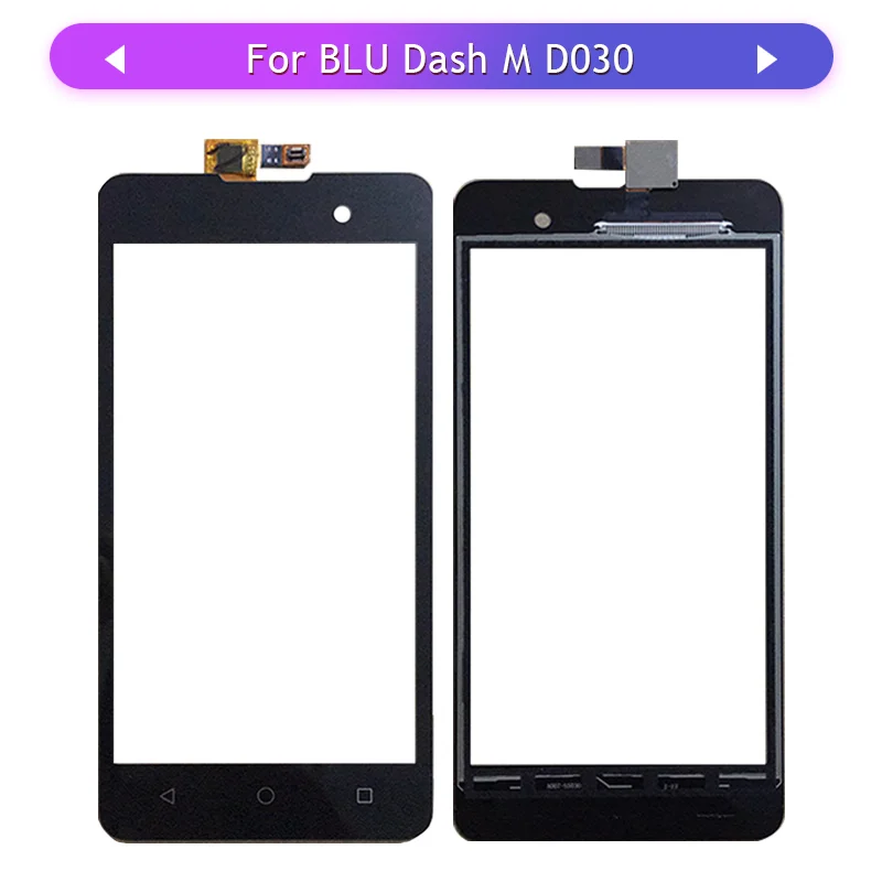 Протестировано 5 шт./лот для BLU Dash M D030L D030U сенсорный экран стекло дигитайзер сенсорная панель