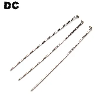

100pcs Stainless Steel Silver Color Flat Head Pins Needles 30x0.7mm/40x0.7mm/50x0.7mm DIY Bead Jewelry Connectors Findings