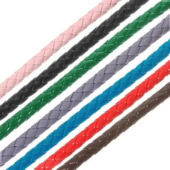

5 m / bag DIY bracelet parts accessories 7mmPU leather woven jewelry materials, handmade crafts
