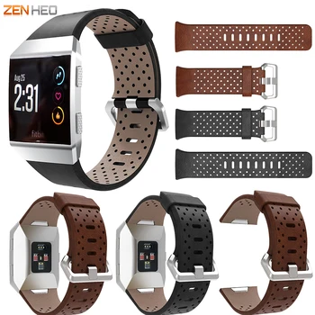 

Genuine Leather Watchband For Fitbit Ionic Smart Watch Band Replacement Bracelet Strap For Fitbit Ionic Wristband