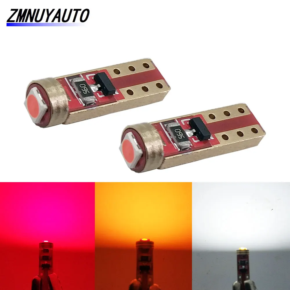 2 шт. Автомобильные светодиодные лампы T5 W3W 1SMD 3030 | Автомобили и мотоциклы