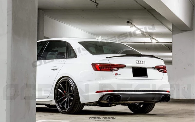 Автомобильный спойлер из углеволокна для Audi S серии S4 B9 спойлер заднего крыла высококачественные автозапчасти