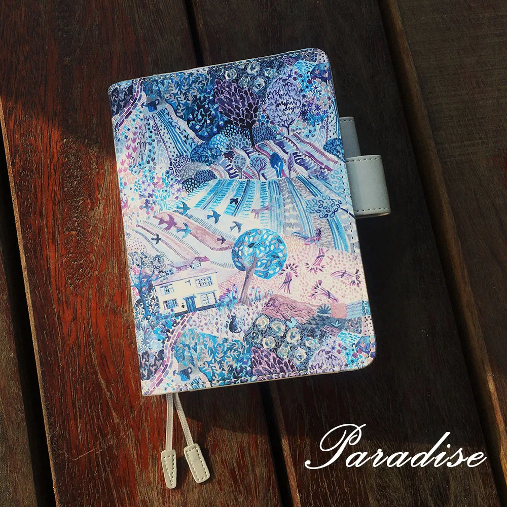 

Garden of Eden Art Fashion Floral Cloth Journal Cover Suit For Standard A5/A6 Fitted Paper Book Free Shipping