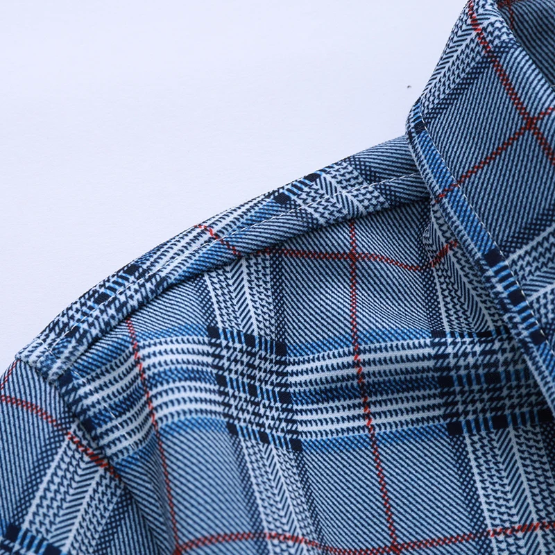 Рубашка для мужчин s Slim Fit с длинными рукавами, рубашки для мужчин, мужская рубашка в стиле кэжуал,, осенняя клетчатая M-7XL A14