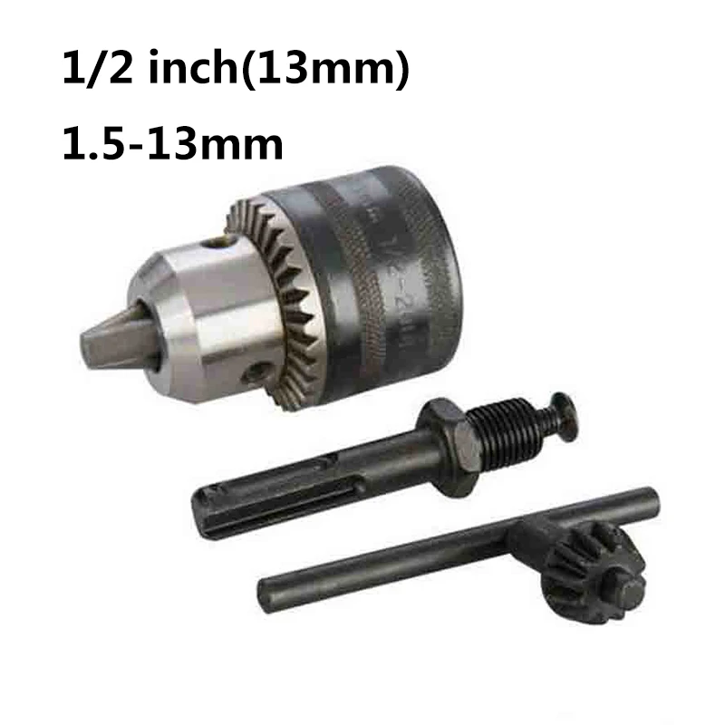 1pc 1/2" 13mm Adapter Keyless Chuck Drill Bits Replacement For DEWALT BOSCH Makita 1.5-13mm With SDS Plus Key | Инструменты