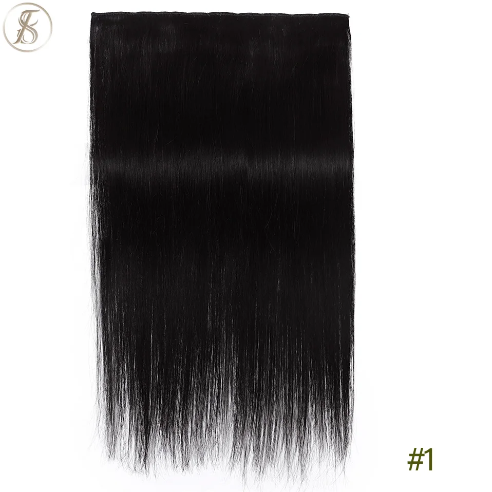 TESS Clip-in-Echthaarverlängerungen, 100 % natürliche Haarverlängerung, 3/4 Ganzkopf-Haarteil, 40–60 g, 25,4–61 cm, Clip-in-Naturhaar – Detail 7