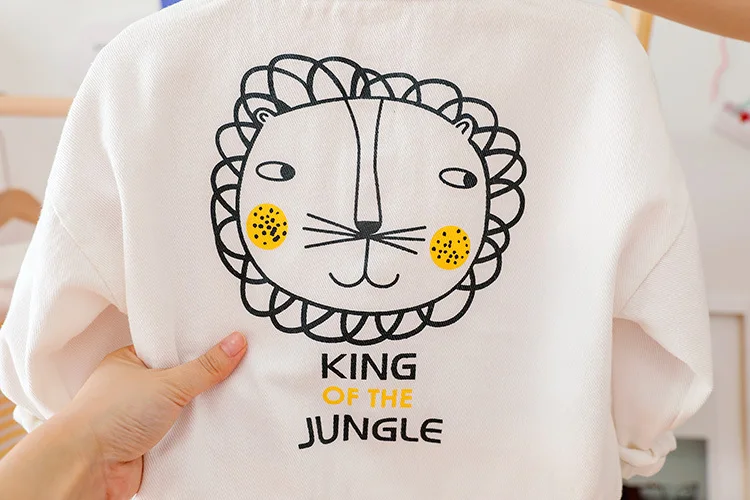 

2019 Autumn Baby Boys Girls Coats Toddler Infant Coats Cartoon Lion Casual Jacket Children Kids Vacation Clothing