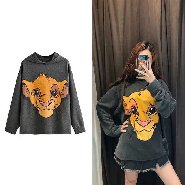 Англия high street Винтаж Рок мультфильм печати негабаритных зимние толстовки для женщин Harajuku Толстовка с капюшоном Пуловеры Топы - Цвет: QQ0540shitou