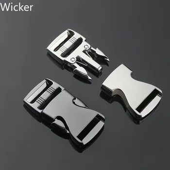 

25mm Rectangle Metal Side Release Buckle for Outdoor Camping Garment Backpack Bag DIY Paracord Bracelet Hardware Part 2 Pcs/pack