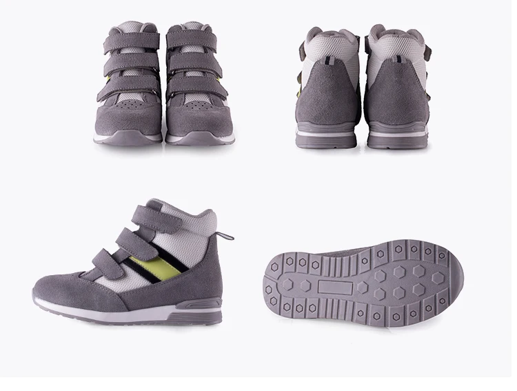 Princepard/детская ортопедическая обувь с регулируемым ремешком; корректирующая повседневная обувь с поддержкой лодыжки для детей; обувь для мальчиков и девочек