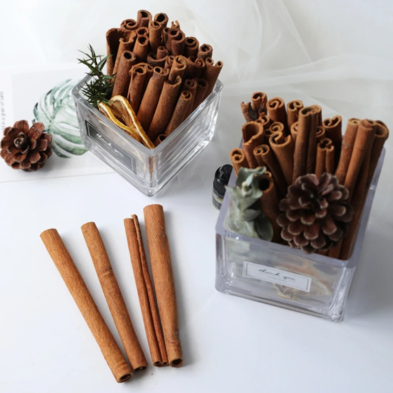 5 Pcs Simply Organic Cinnamon Sticks Cigarette Roll Shape Natural Dried Set DIY Scented Candles Making Supplies Dropshi | Дом и сад