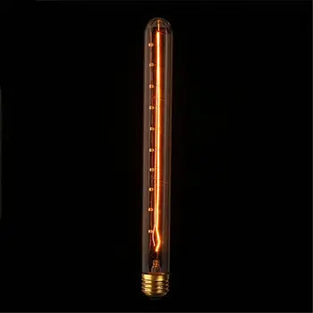 

E27 60W Vintage Edison Bulb T30 300mm Incandescent Light Retro Filament Lamp for Bar Decor Pendant Lighting AC110V/220V