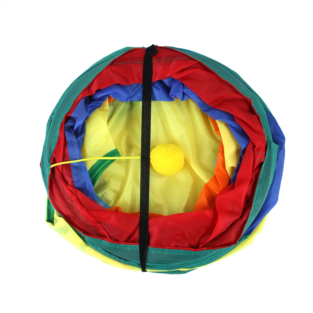 New Practical Cat Tunnel Pet Tube Collapsible Play Toy Indoor Outdoor Kitty Puppy Toys for Puzzle Exercising Hiding Training