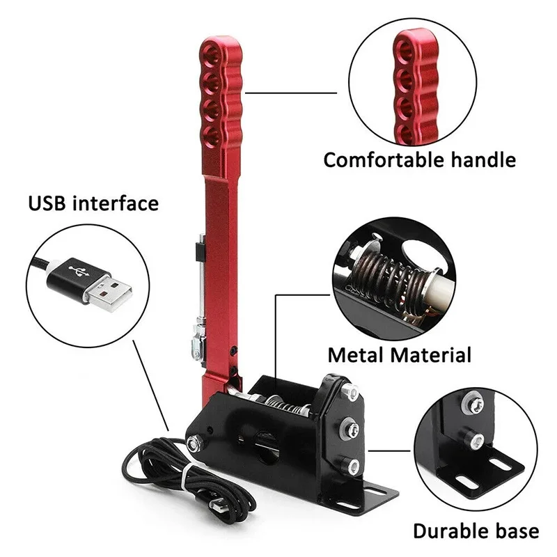 CVERY Frein à Main Drift USB 14 Bits Pour Racing Games G25 / 27/29 T500