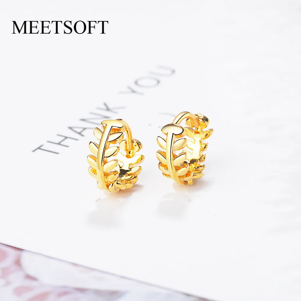 MEETSOFT 925 пробы серебряные предотвращающие аллергию серьги кольца для женщин