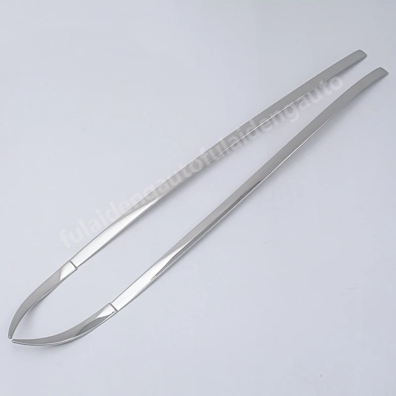 For Toyota Land Cruiser LC200 2012- stainless steel Front Windshield Glass Molding Strip Cover Trim Car Styling