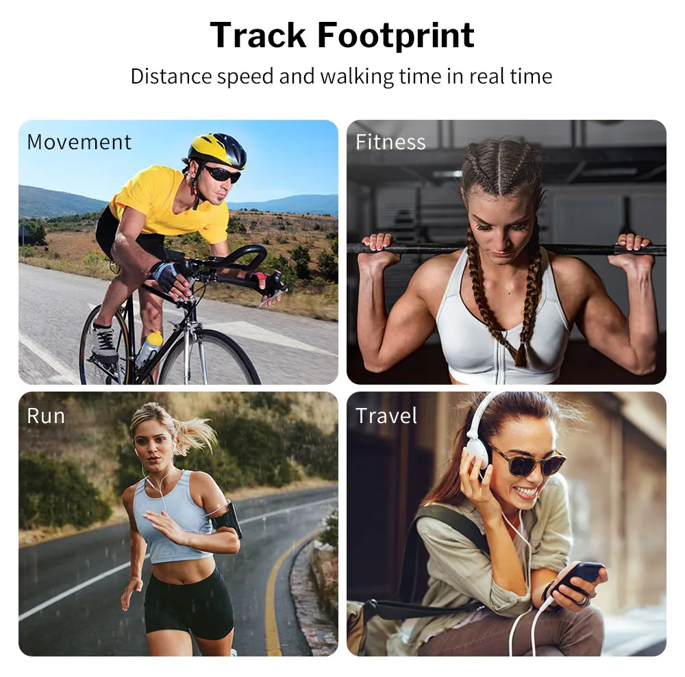 Deelife Mp3 Touch Player for Running With Bluetooth 5.0 Screen Lossless Hifi Music Recorder Support FM Radio