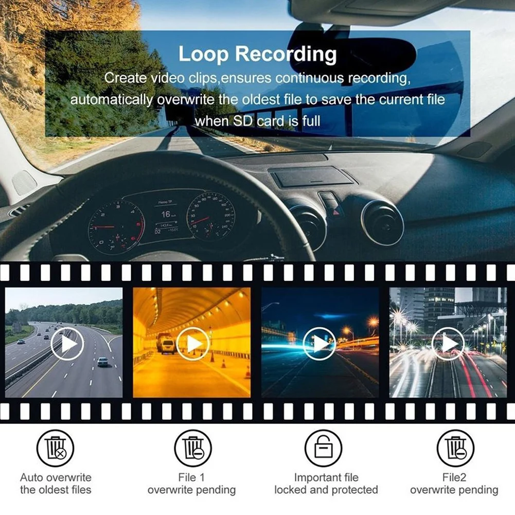 Фронтальная HD 1080P и задняя камера 170 ° широкоугольная автомобильная