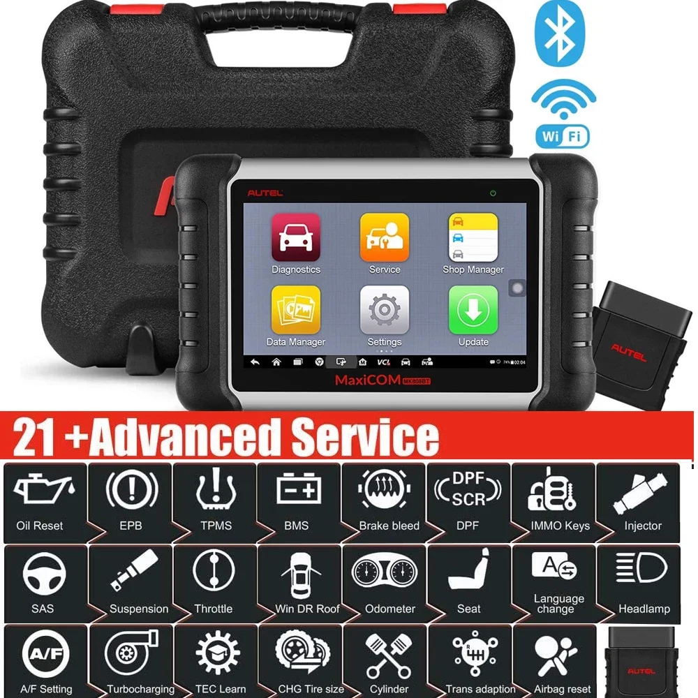 Diagnostic-Scan-Tool Oil-Reset DPF IMMO Autel Maxicom 21-Services MK808BT All-System