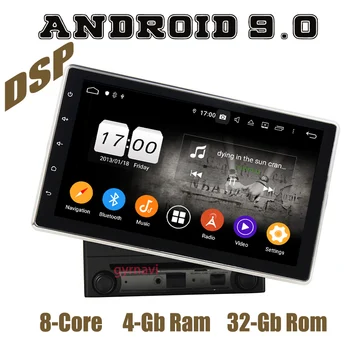 

10.1" Rotation double 2 din universal Android 9.0 Car GPS dvd Multimedia player DSP PX5 octa core wifi usb 4+64GB Auto Stereo
