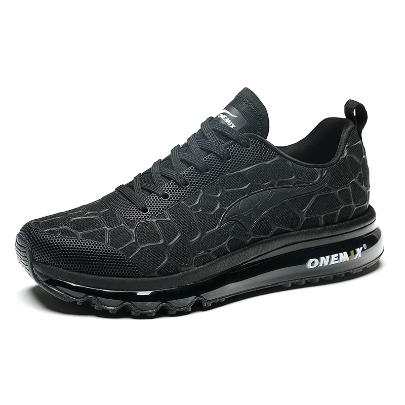 ONEMIX/мужские кроссовки для бега, дышащие, Hommes, спортивные, Chaussures De Course, уличные, спортивные, Прогулочные кроссовки размера плюс 35-47, обувь - Цвет: 1096B Black