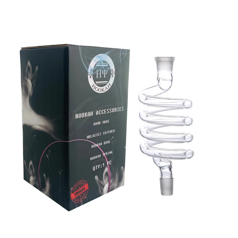 1 шт. Dia14MM (0 55 дюймов) Весна Стекло спираль часть вертеть Led кальян Chicha Аксессуары