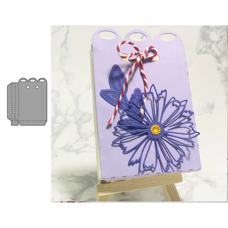 

JC Metal Cutting Dies Tag Rectangle Shape Frame Handmade Scrapbooking DIY Punch Blade Make Stencil Craft Mold Mould Decoration