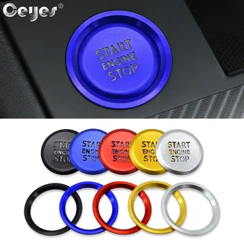 

Ceyes Car Engine Start Stop Button Rings Styling Interior Accessories Translucent Stickers Case For Audi A1 A4 A4L A5 2019 2020