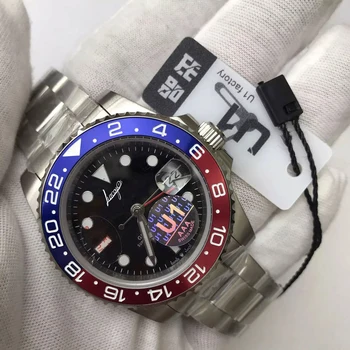 

U1 Factory Luxury Brand Red & Blue watch GMT Men master Ⅱ automatic luxury Watches Fashion AAA