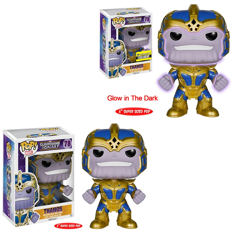 Funko pop Marvel's Мстители танос 78 # виниловые фигурки игрушки-модели Подарочные |