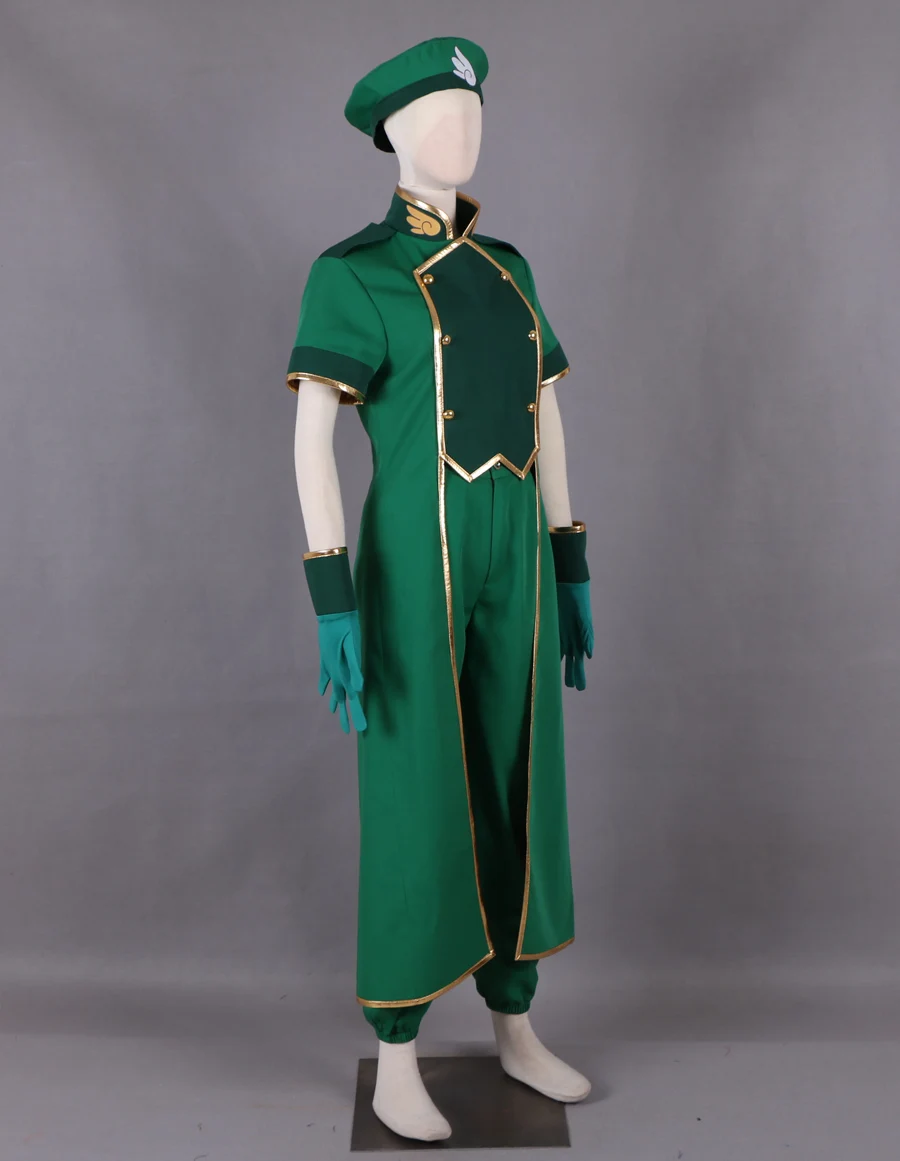 Cardcaptor Sakura Syaoran Li Green Lovers Suit Anime Cosplay Costume Halloween Women Dress O